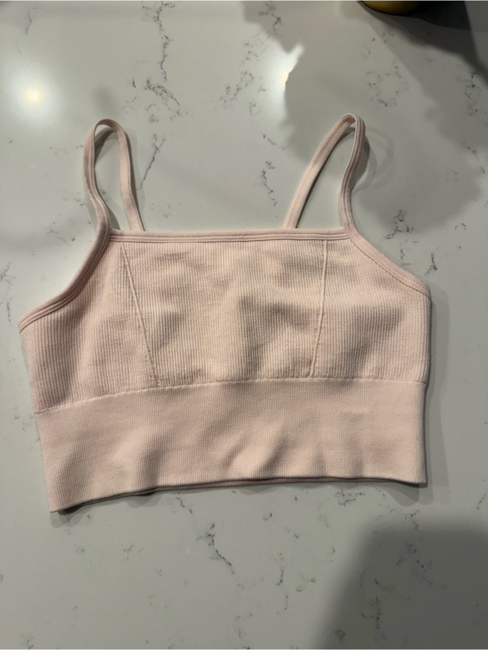Fabletics Ribbed Pink Bralette Top